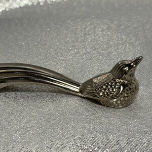 SILVER PLATED BIRD PHEASANT KNIFE SPOON REST